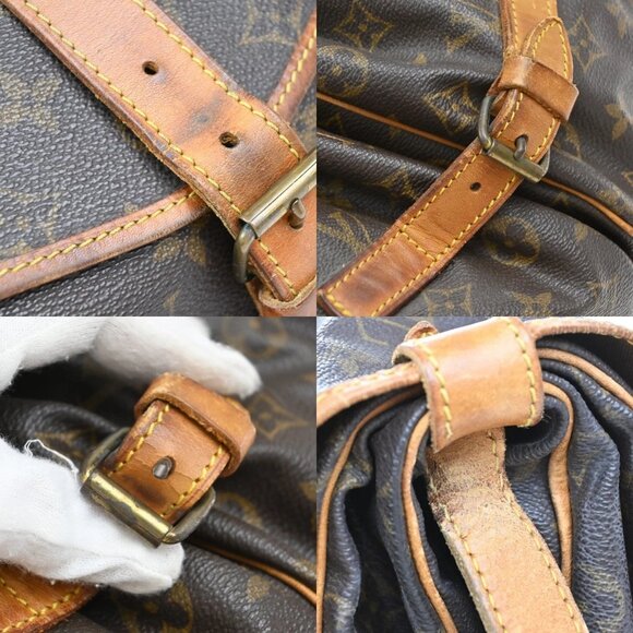 LOUIS VUITTON Saumur 35 Shoulder Bag Monogram Leather BN France M42254 39KB323 - Picture 10 of 16